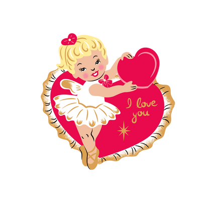 Retro Romance Brooch by 50's Vintage Dame x Lipstick & Chrome