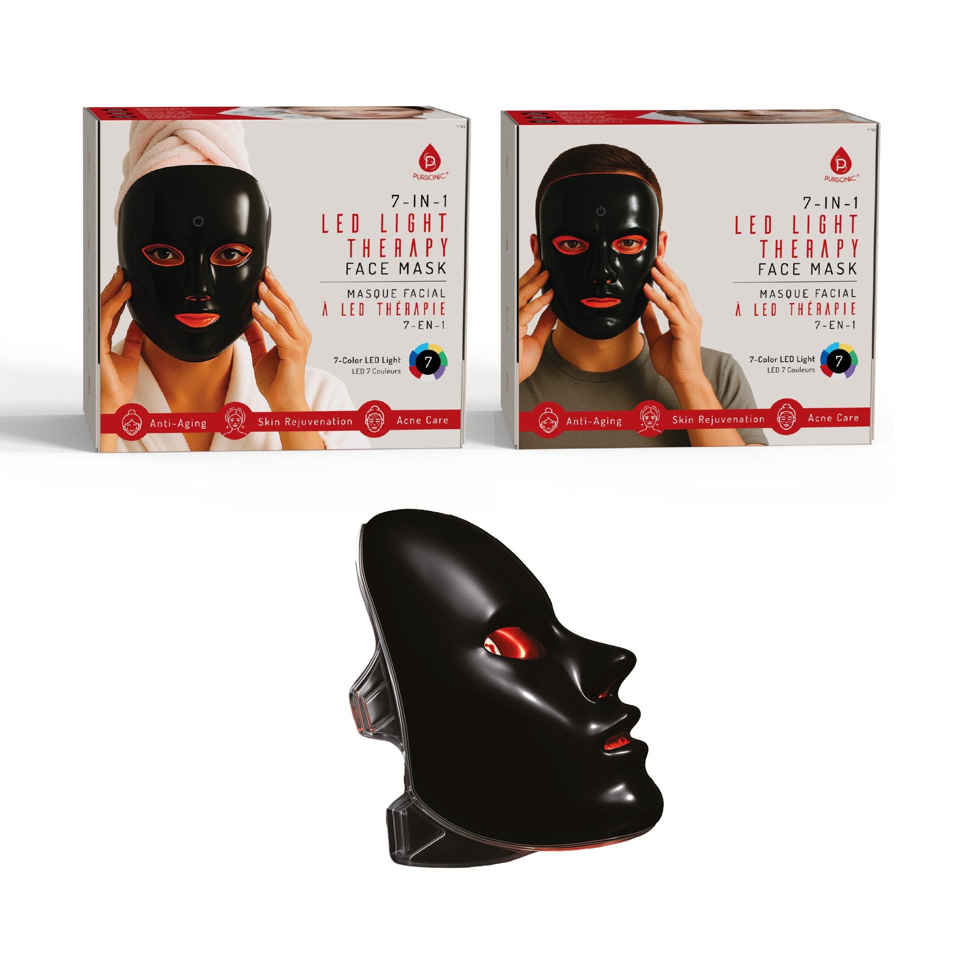 7 - in - 1 LED Light Therapy Face Mask – Advanced Skincare at Home! - Creative Freedom Collective