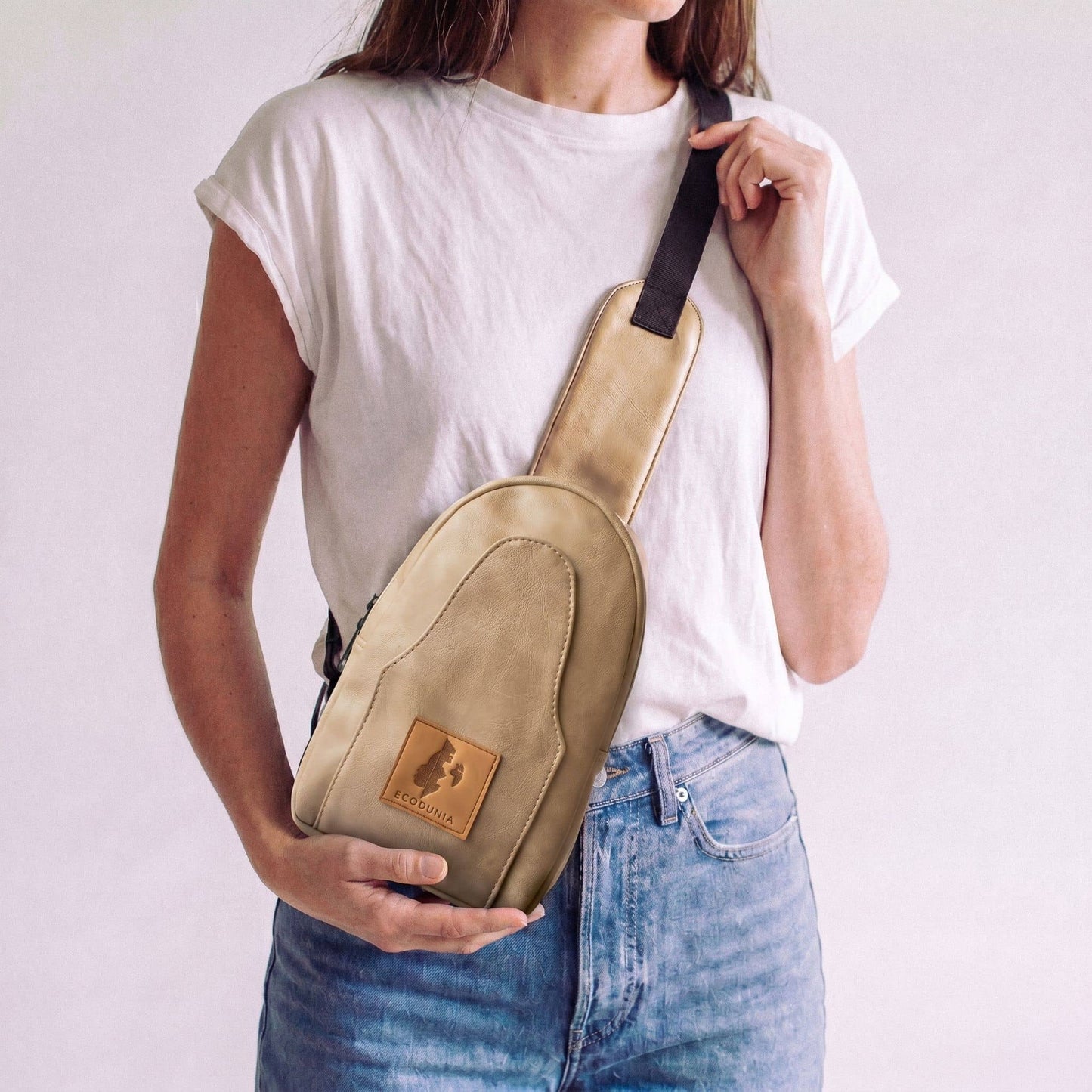 Small Vegan Leather Sling Bag - Crossbody | Buru