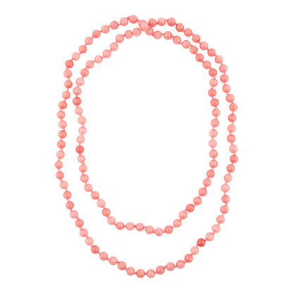 Immeasurable Pink Jade Wrap Necklace