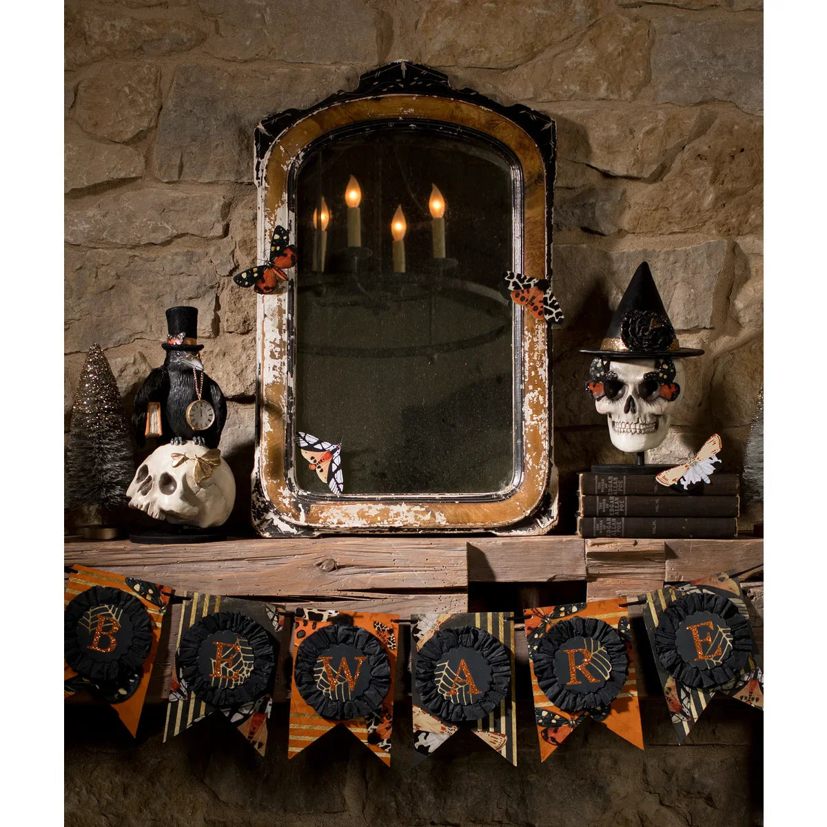 Midnight Crow On Skull by Bethany Lowe Designs Quirks!