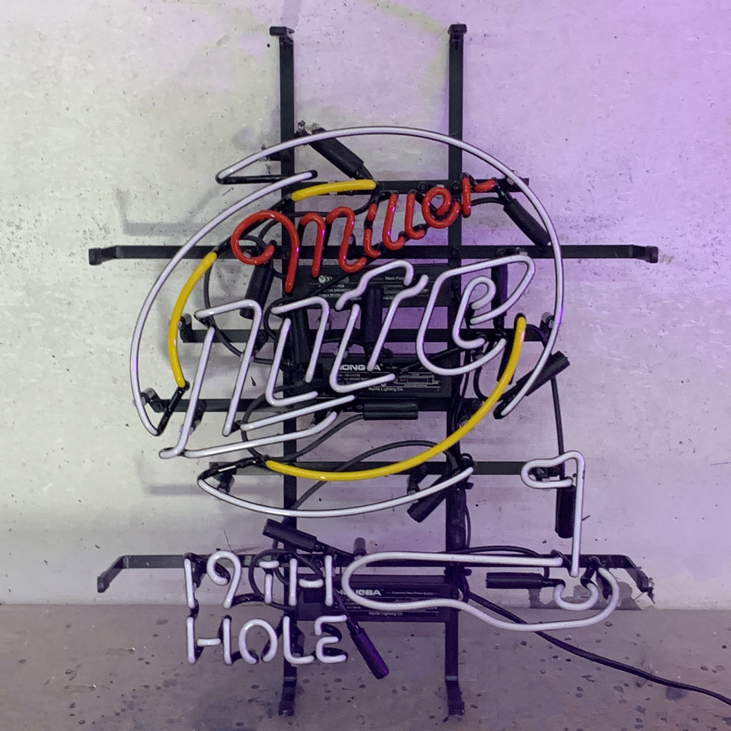 Miller Lite 19th Hole Golf Neon Signs Light Neon Signs Land