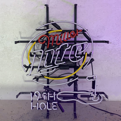 Miller Lite 19th Hole Golf Neon Signs Light Neon Signs Land