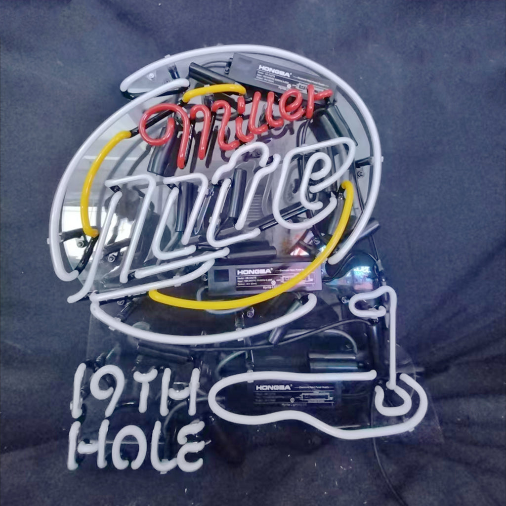 Miller Lite 19th Hole Golf Neon Light Sign Neon Signs Land