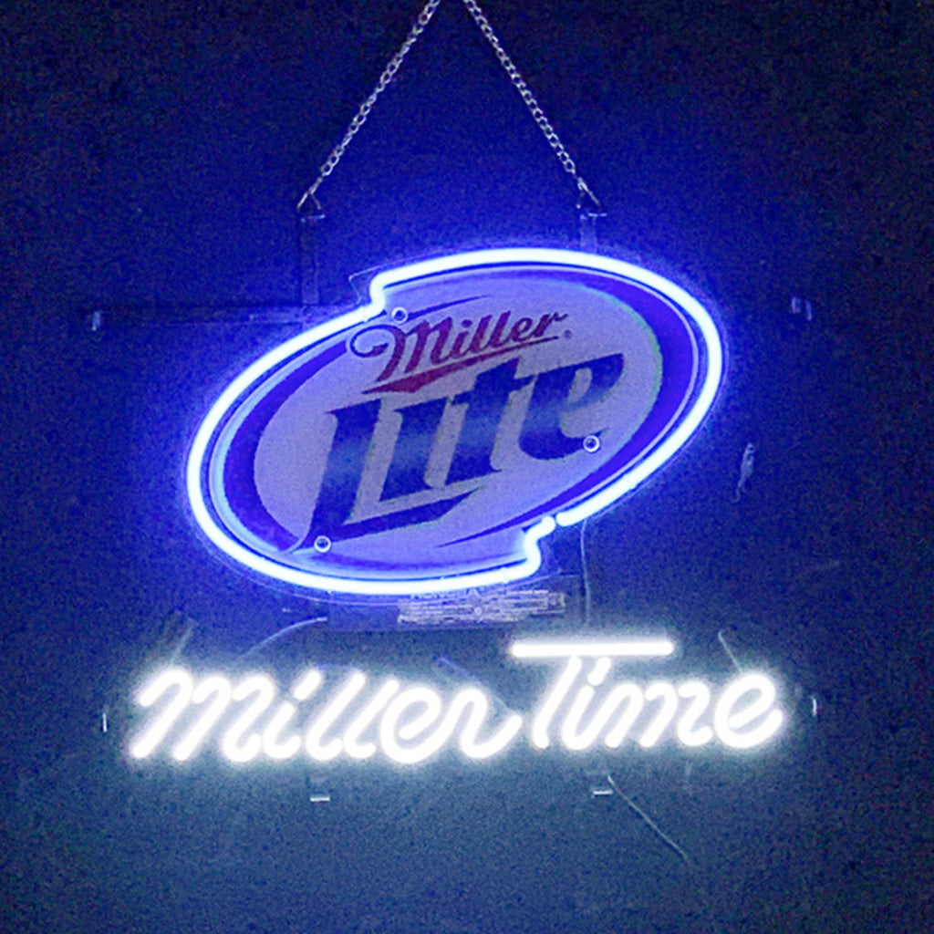 Miller Lite Miller Time Neon Light Signs Neon Signs Land