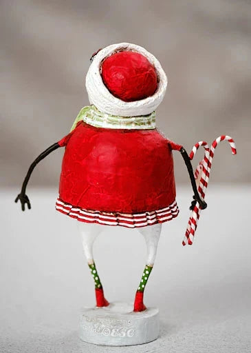 Minty Christmas Snowgirl Figurine by Lori Mitchell Quirks!