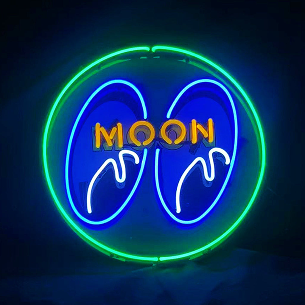 Moon Eyes Neon Signs Green Neon Signs Land