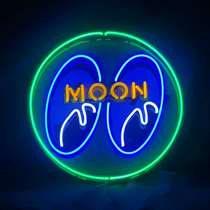 Moon Eyes Neon Signs Green Neon Signs Land