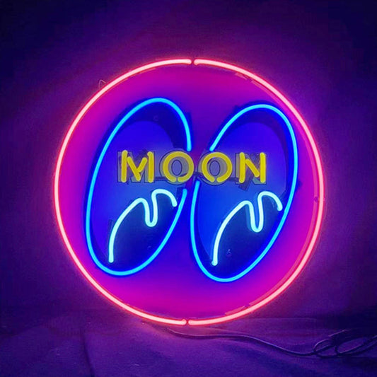 Moon Eyes Neon Signs Pink Neon Signs Land