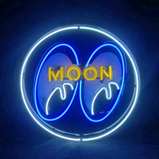 Moon Eyes Neon Signs White Neon Signs Land