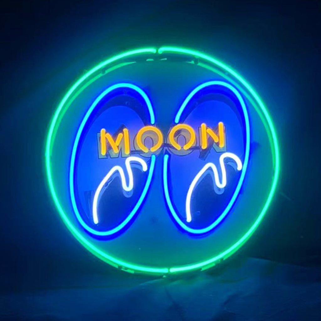 Moon Eyes Neon Signs Green Neon Signs Land