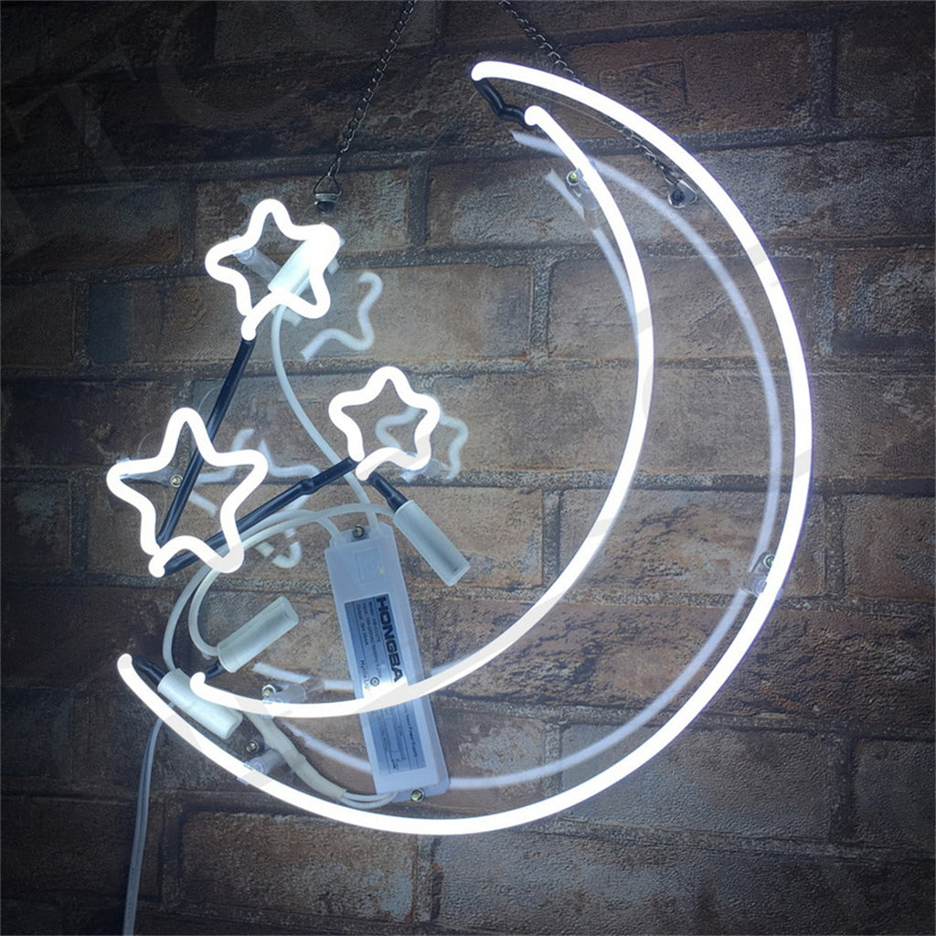 Moon and Stars Neon Light Sign Neon Signs Land
