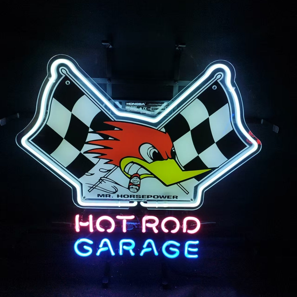 Mr Horsepower Hot Rod Garage Neon Sign Neon Signs Land