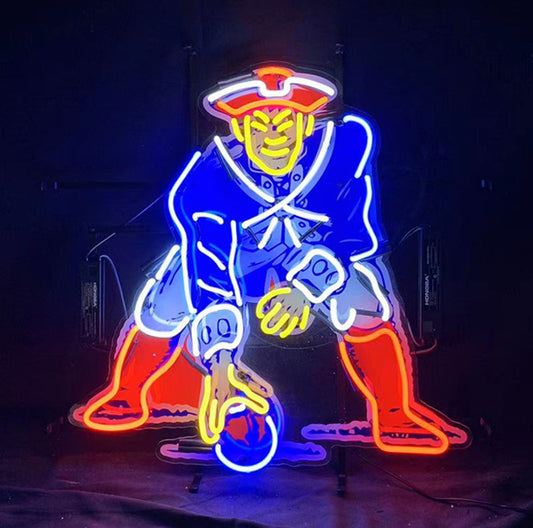 NFL New England Patriots Sport Team Neon Sign Light Neon Signs Land