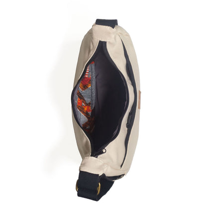 Crossbody Crescent Bag - Canvas Shoulder Bag for Women
