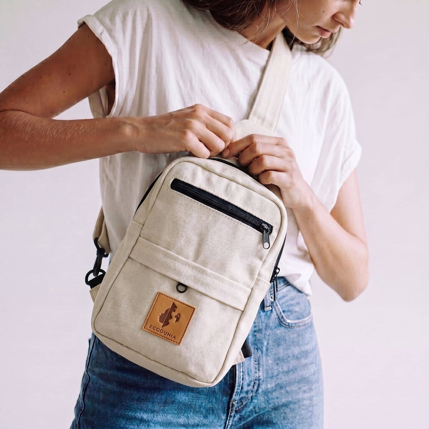 Large Canvas Crossbody Sling Bags |  Umoja