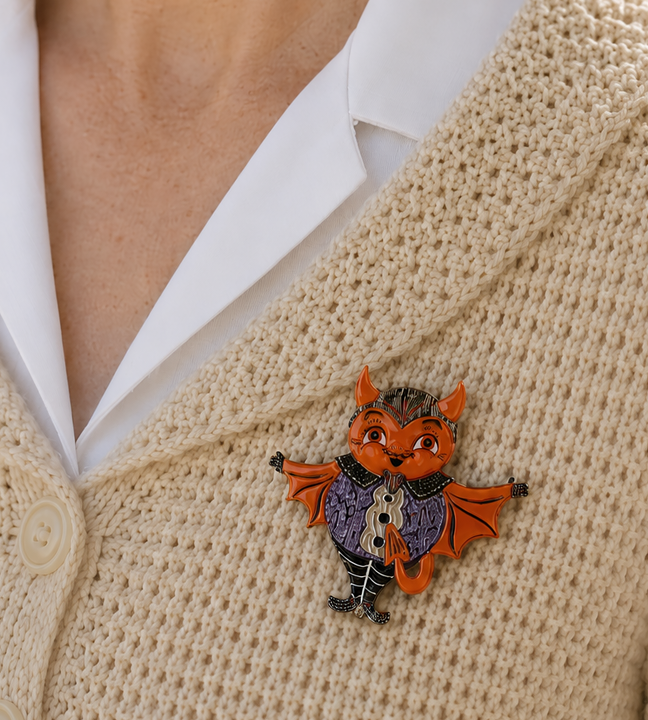 Naughty Nash Brooch by Lipstick & Chrome x Johanna Parker