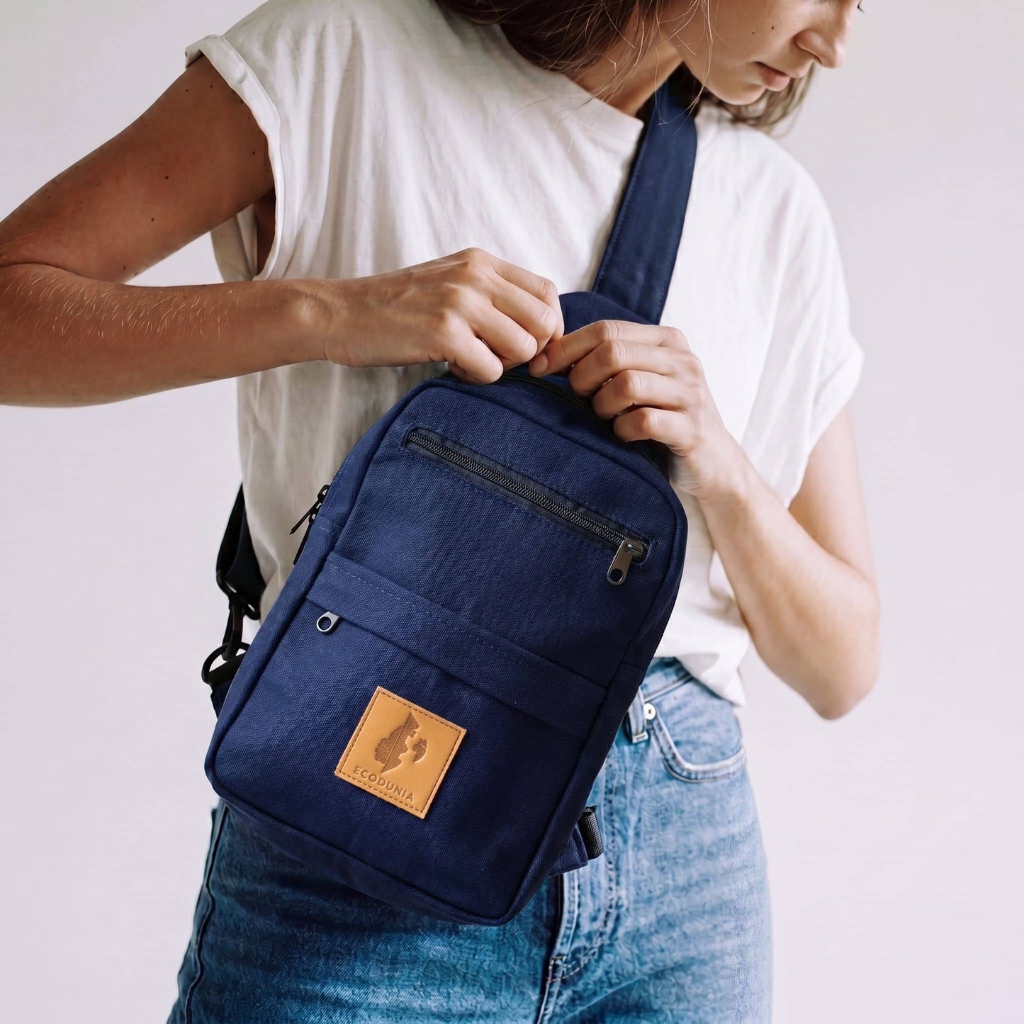 Large Canvas Crossbody Sling Bags |  Umoja