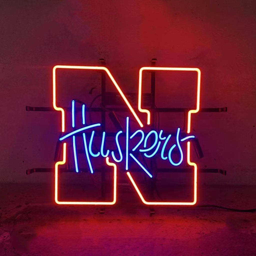 The University of Nebraska Huskers Neon Light Sign Neon Signs Land