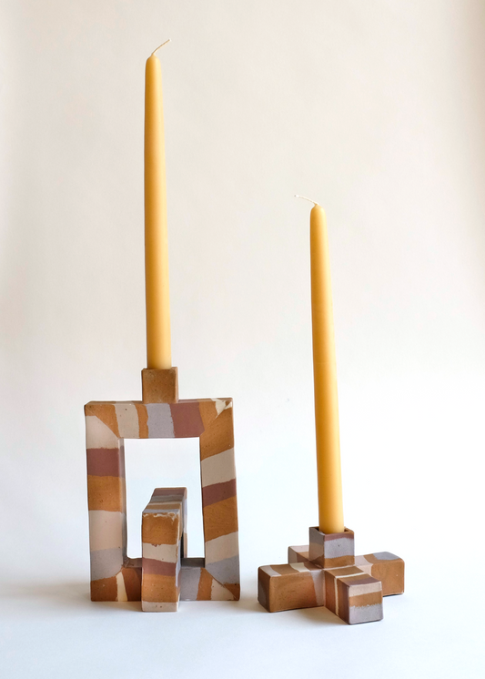Squared Candle Small rust designs