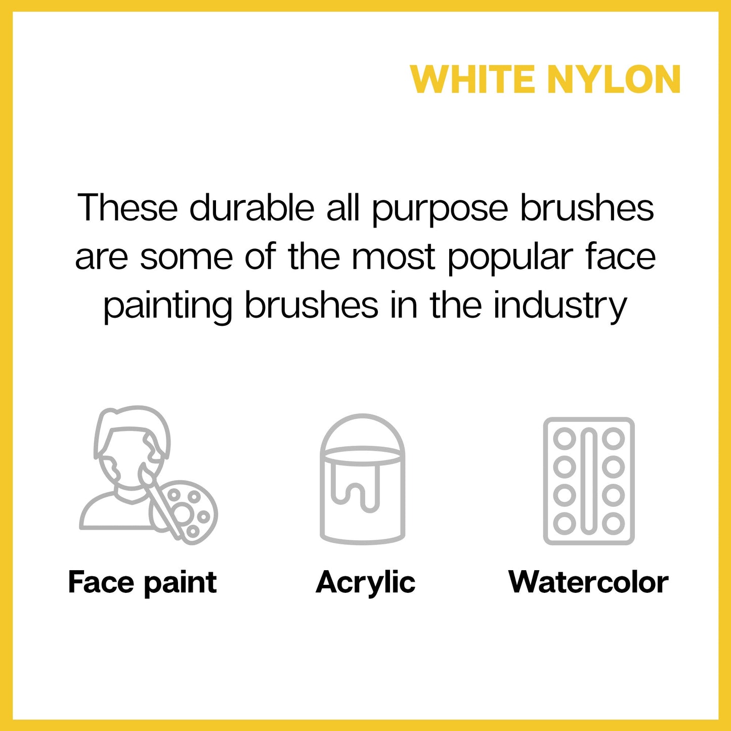 White Nylon 7950 Round Set, 8 pc