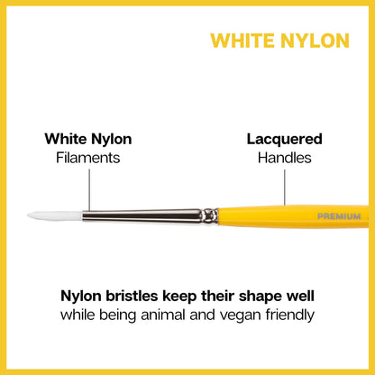 White Nylon 7950 Round Set, 8 pc