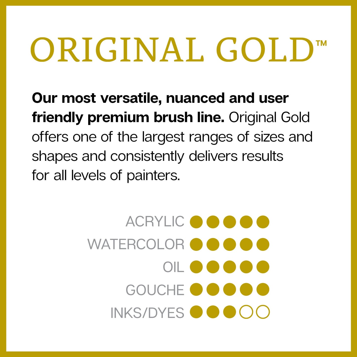 Original Gold® Brushes 12 pc
