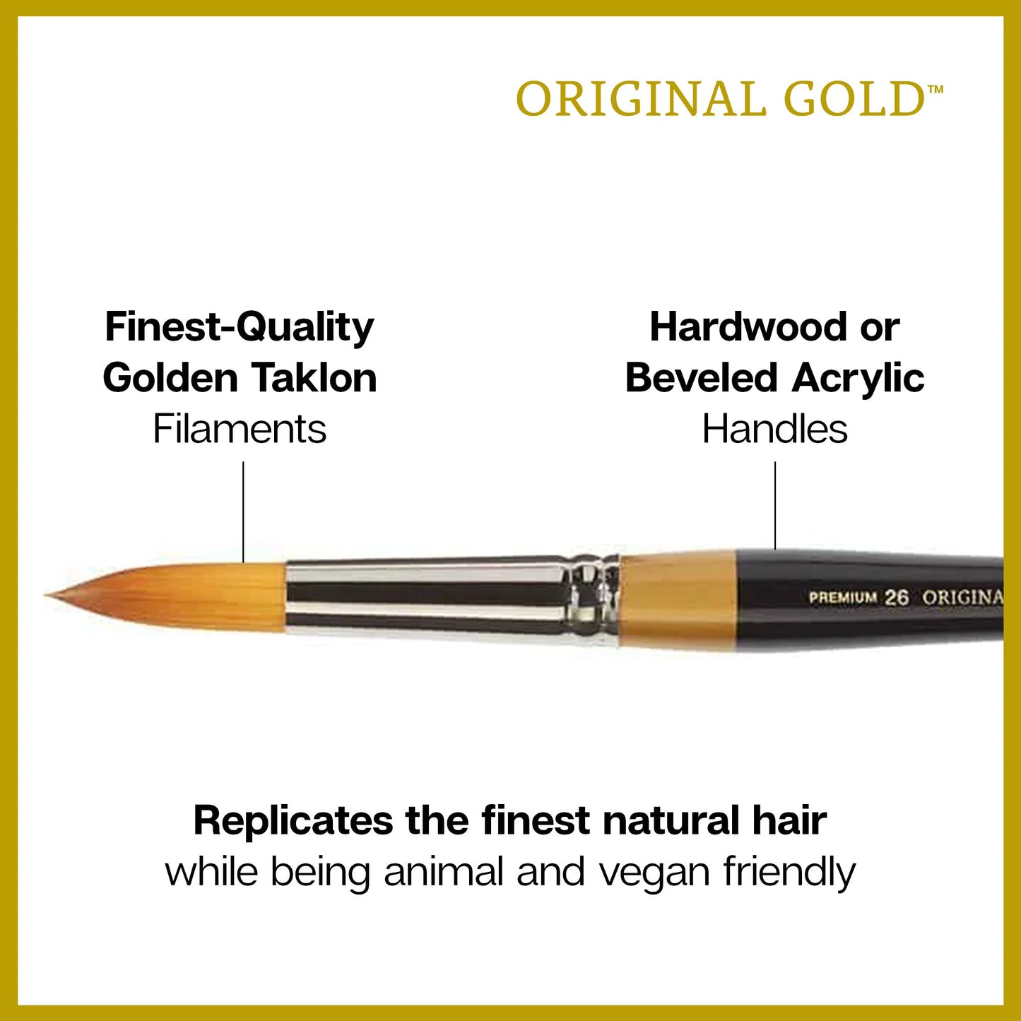 Original Gold® Brushes 4 pc