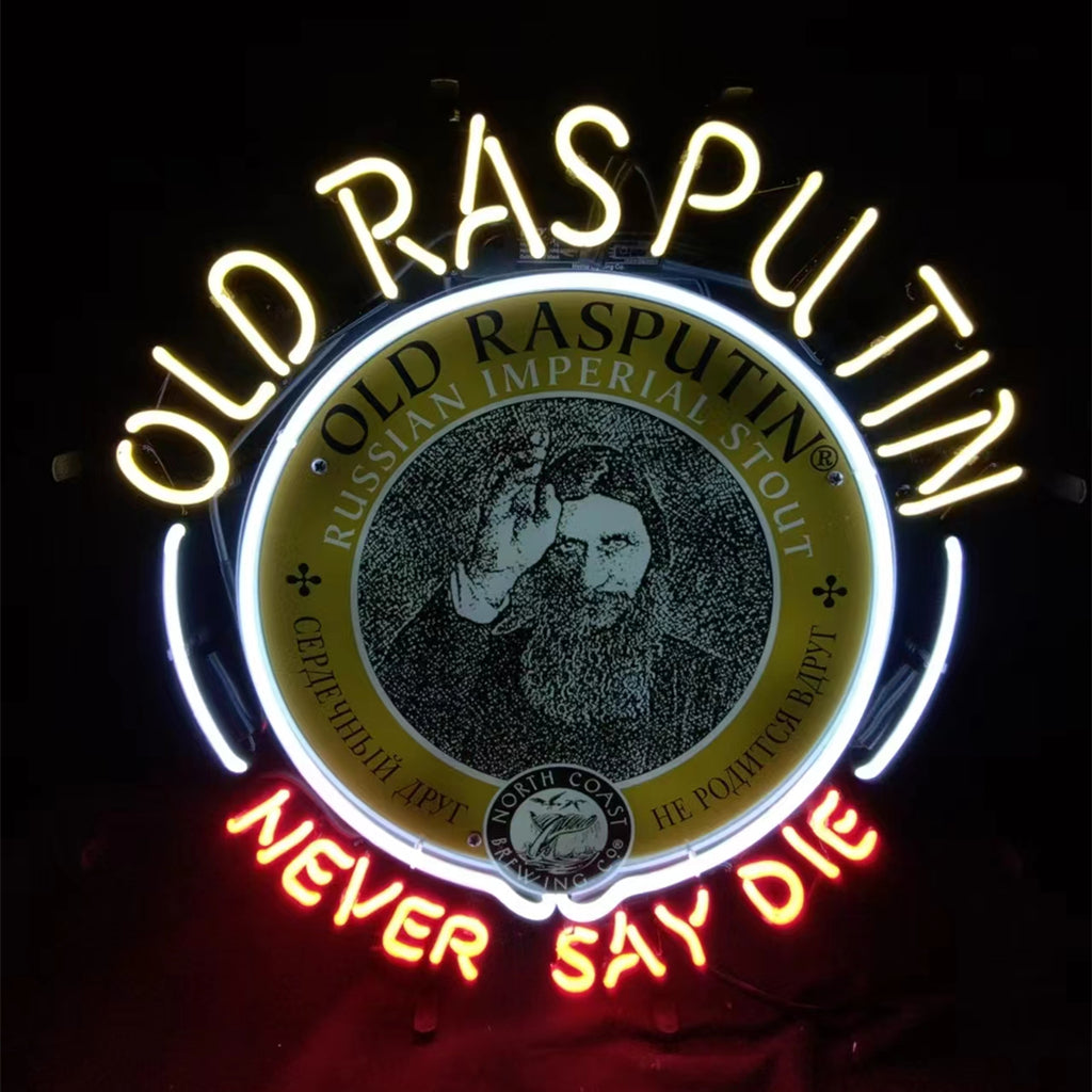 Old Rasputin Never Say die Neon Light Sign Neon Signs Land
