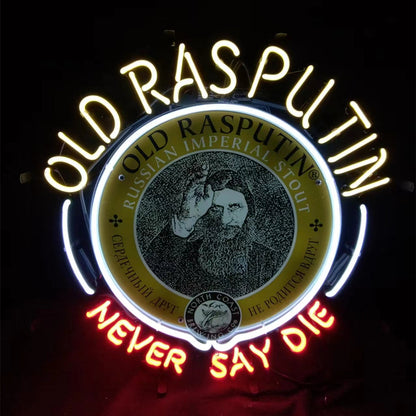 Old Rasputin Never Say die Neon Light Sign Neon Signs Land
