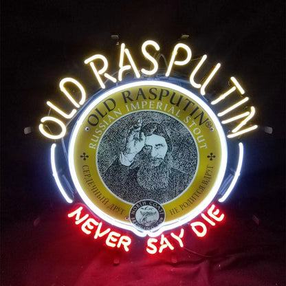 Old Rasputin Never Say die Neon Light Sign Neon Signs Land