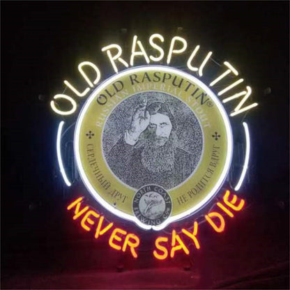 Old Rasputin Never Say die Neon Light Sign Neon Signs Land