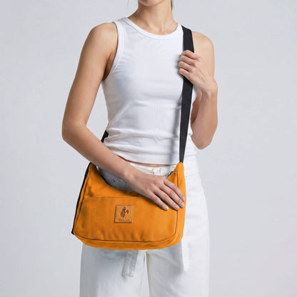 Crossbody Crescent Bag - Canvas Shoulder Bag for Women