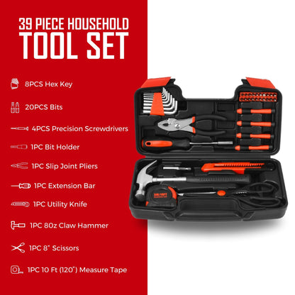 Handy Solutions 39 - Piece Household Tool Kit - Creative Freedom Collective