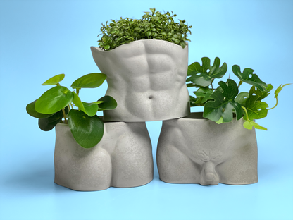 Male Body Planter Pot | Butt