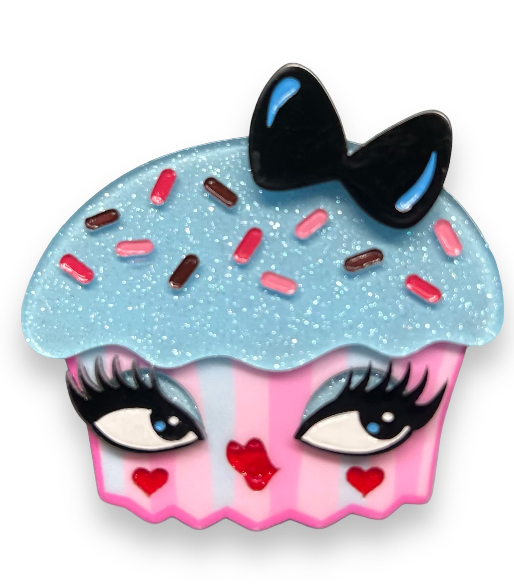 Cupcake Cutie Brooch by Miss Fluff x Lipstick & Chrome Quirks!