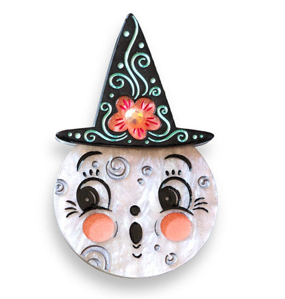 Bloomin' Luna Witch Brooch by Johanna Parker x Lipstick & Chrome Quirks!