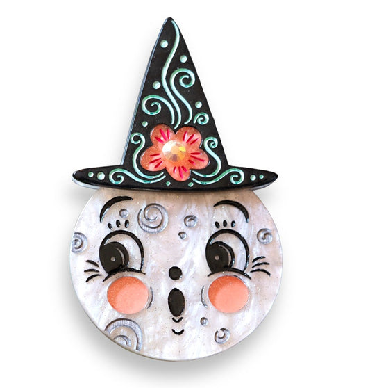Bloomin' Luna Witch Brooch by Johanna Parker x Lipstick & Chrome Quirks!