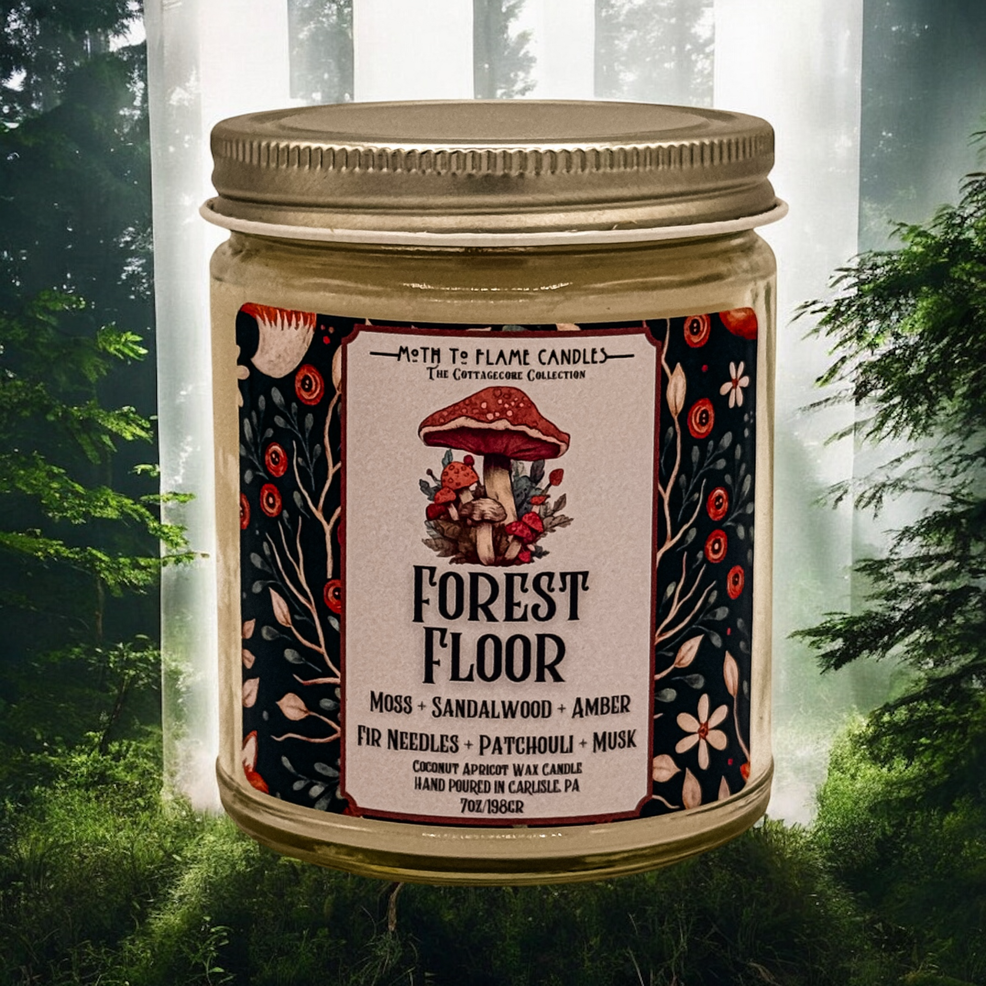Forest Floor - 7 oz Candle Moth to Flame Candles
