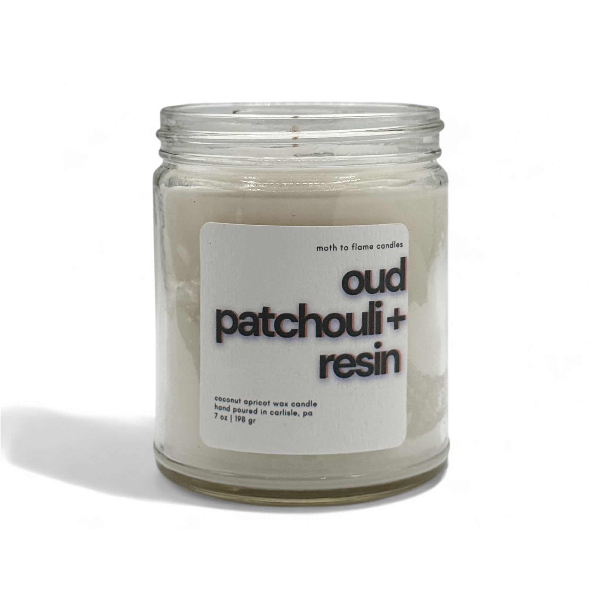 Oud Patchouli + Resins – 7 oz Candl Moth to Flame Candles
