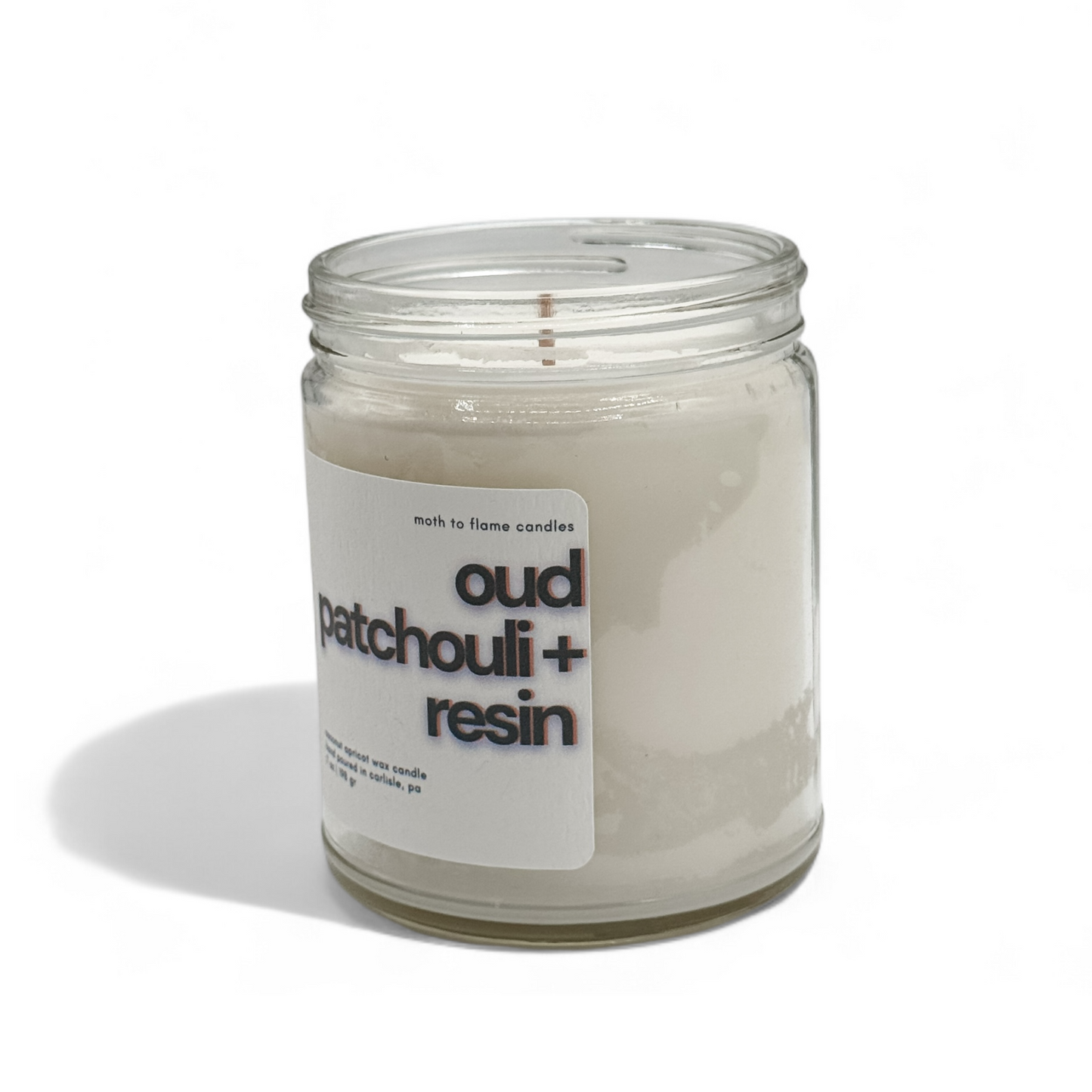 Oud Patchouli + Resins – 7 oz Candl Moth to Flame Candles