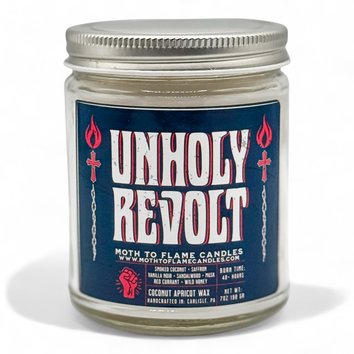 Unholy Revolt – 7 oz Candle Moth to Flame Candles