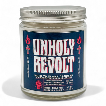 Unholy Revolt – 7 oz Candle Moth to Flame Candles