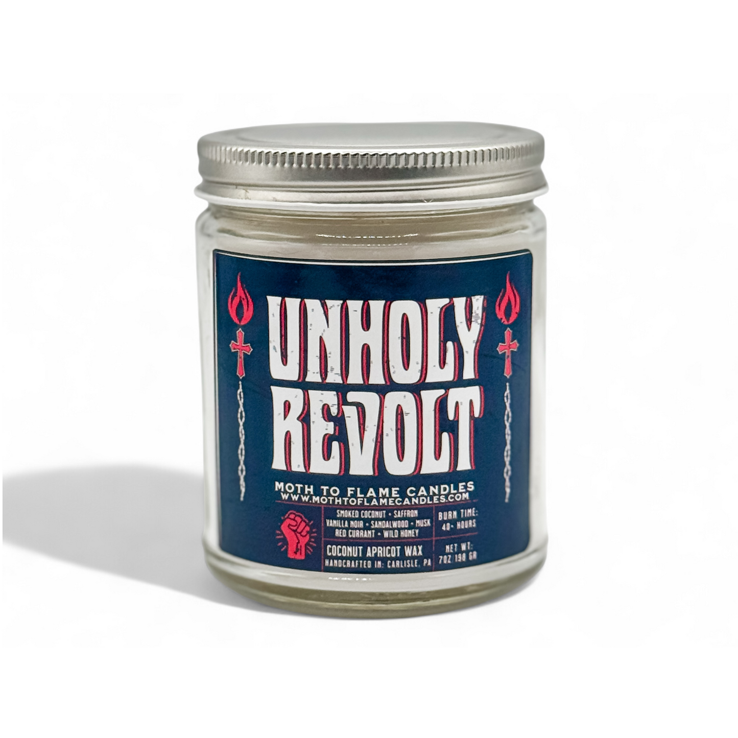 Unholy Revolt – 7 oz Candle Moth to Flame Candles