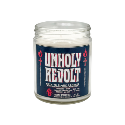 Unholy Revolt – 7 oz Candle Moth to Flame Candles