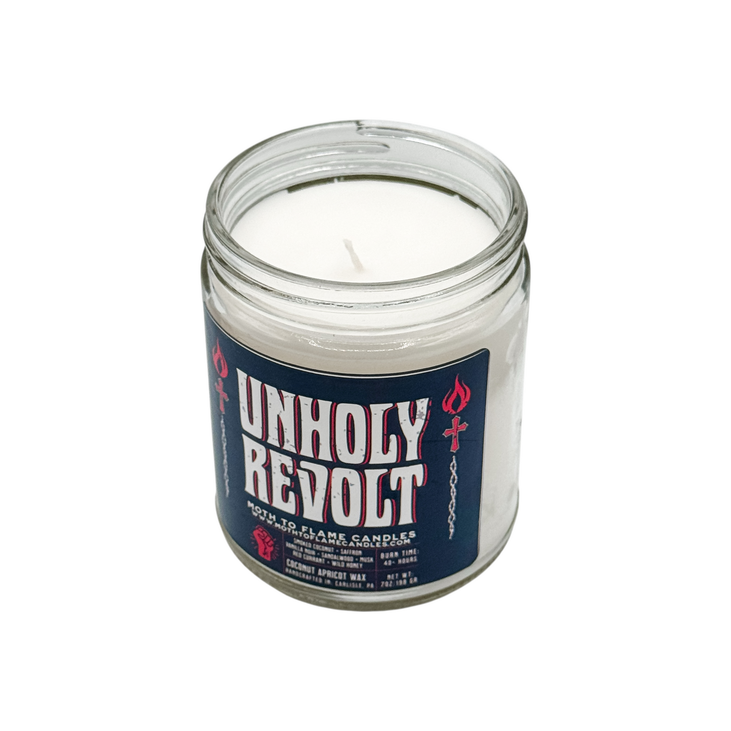 Unholy Revolt – 7 oz Candle Moth to Flame Candles