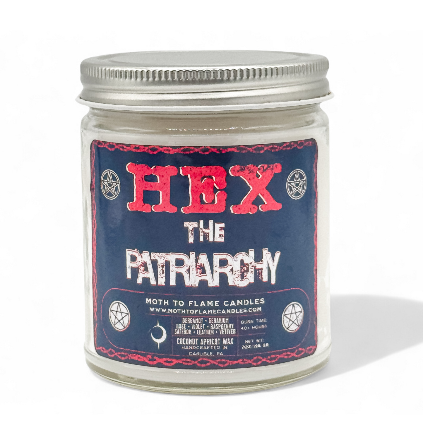 Hex the Patriarchy – 7 oz Candle Moth to Flame Candles