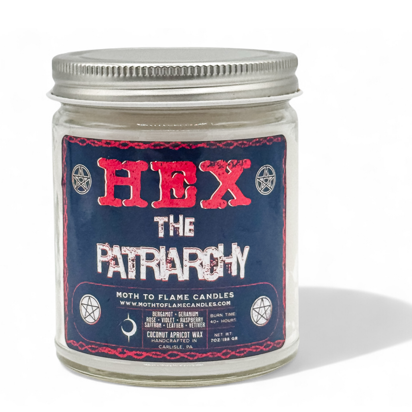 Hex the Patriarchy – 7 oz Candle Moth to Flame Candles