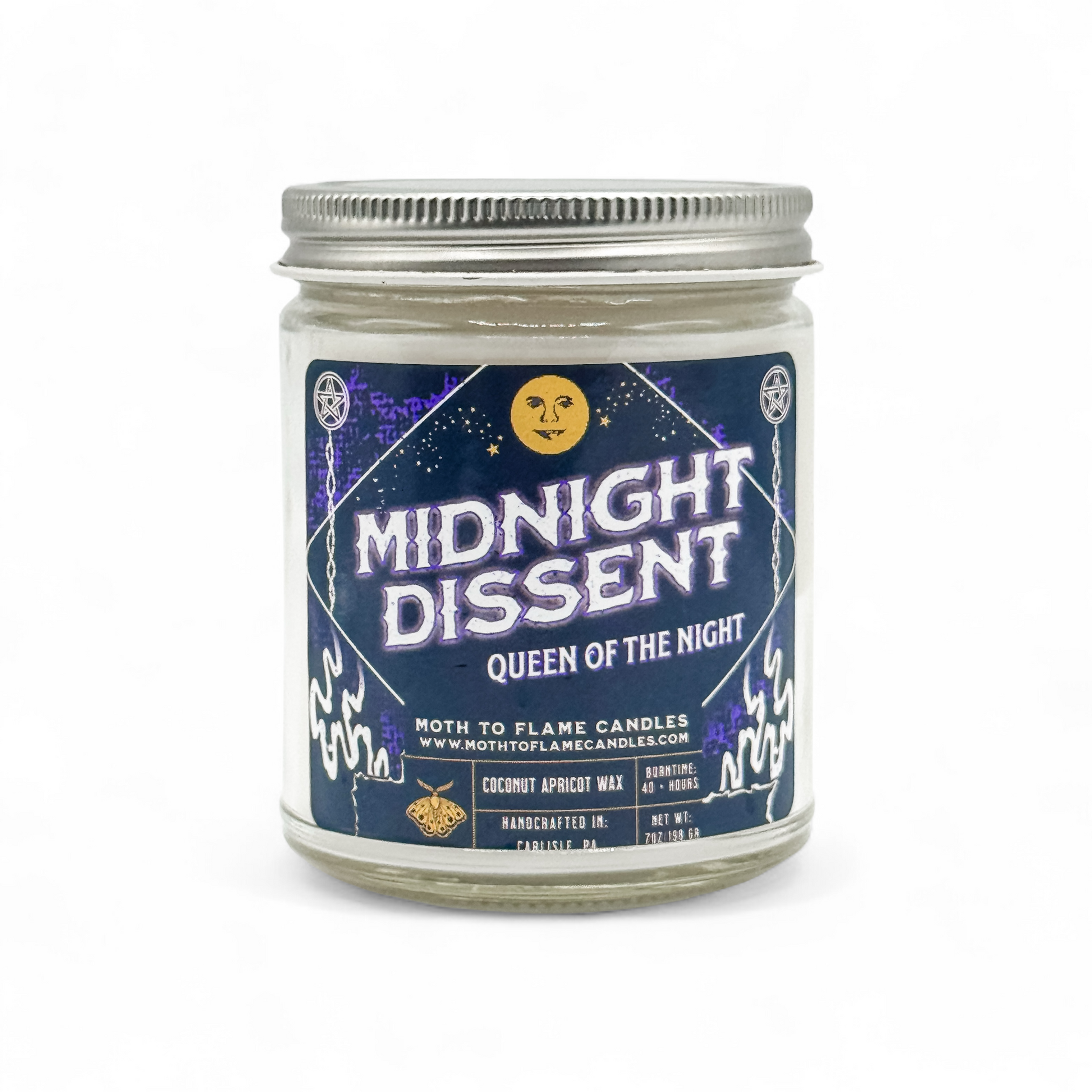 Midnight Dissent – 7 oz Candle Moth to Flame Candles