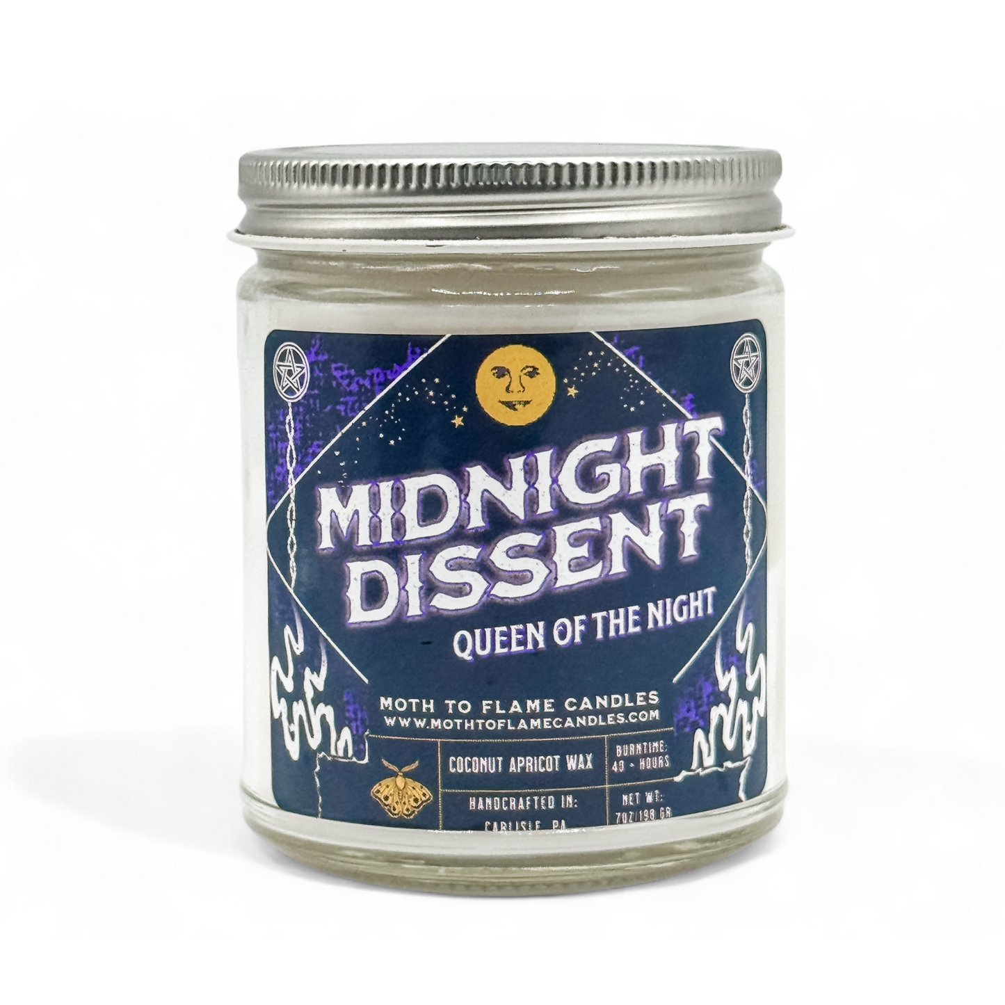 Midnight Dissent – 7 oz Candle Moth to Flame Candles